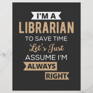 Je suis bibliothécaire