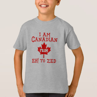  Je suis Canadien de Eh! à Zed - T-shirt enfant