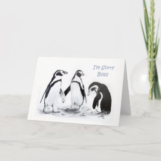 Je suis carte désolée de patron