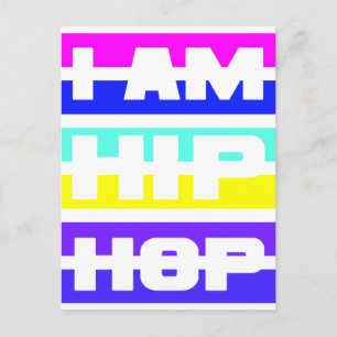 Je suis carte postale Hip hop