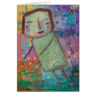 Je suis carte vierge à la maison rentrante