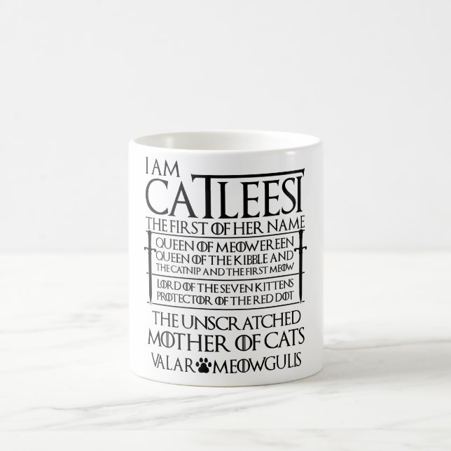 je suis catleesi mère de chats Mug (Centre)