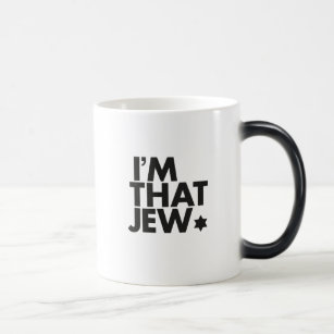 Je suis cette tasse Morphing noire/blanche de juif