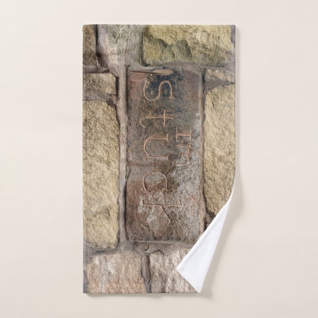 "Je suis coincé" une autre brique dans le mur (Serviette à main)