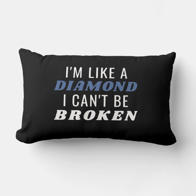 Je suis comme un Coussin Lumbar Diamond (Recto)