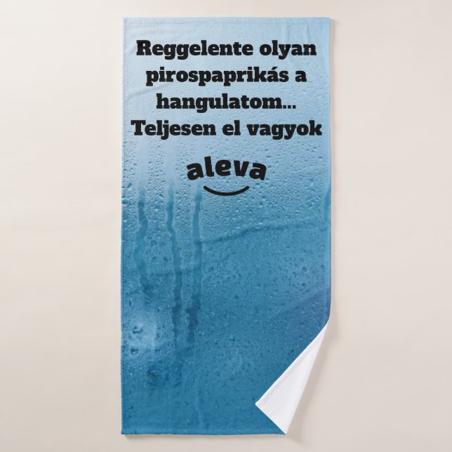 Je suis complètement sec avec cette serviette (Serviette de bain)
