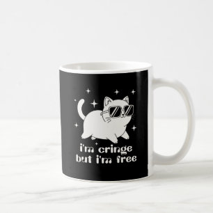 Je suis Cringe mais je suis libre Mug de chat drôl