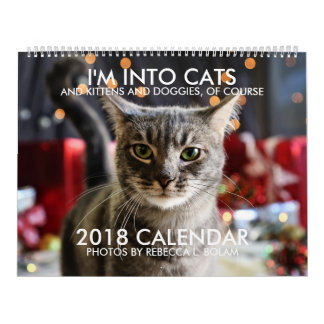 Je suis DANS LE CALENDRIER des CHATS 2018 par