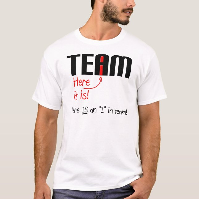 Je suis dans l'équipe T-shirt drôle (Devant)