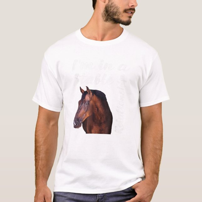 Je suis dans une relation stable T-shirt (Devant)