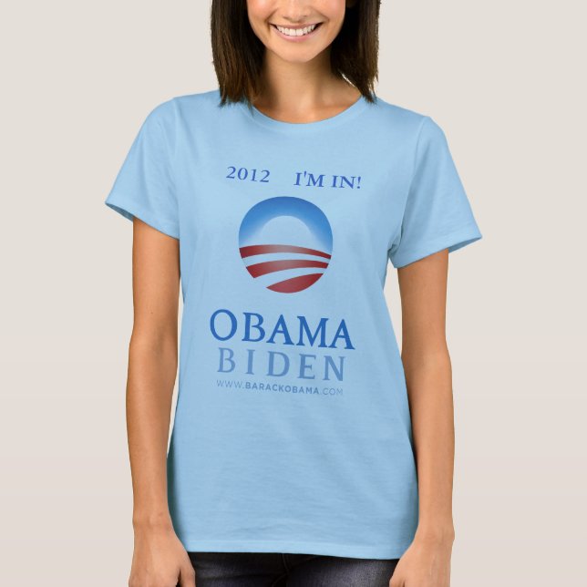Je suis dedans ! T-shirt de campagne d'Obama (Devant)