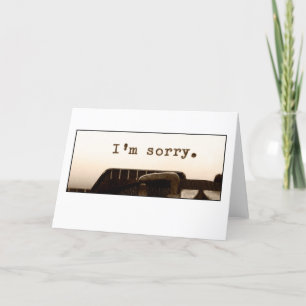 Je suis désolé carte