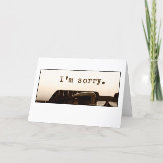 Je suis désolé carte