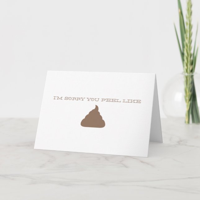 JE SUIS DÉSOLÉ CARTE DE FUNNY (Devant)