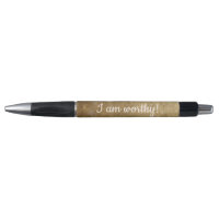 Je suis digne, or mélange stylos affirmation