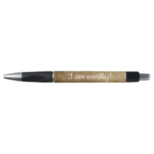 Je suis digne, or mélange stylos affirmation