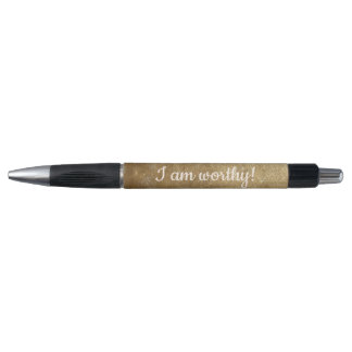 Je suis digne, or mélange stylos affirmation