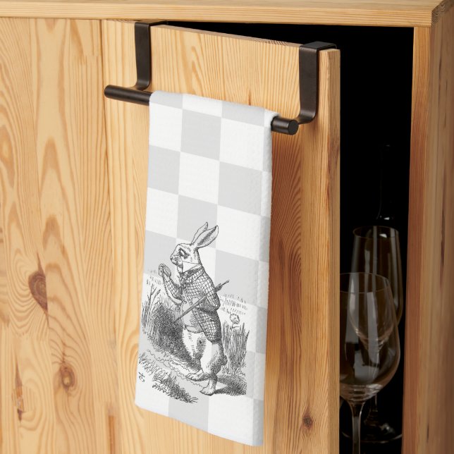 Je suis en retard ! 1 serviette de cuisine (Pliage en tiers)