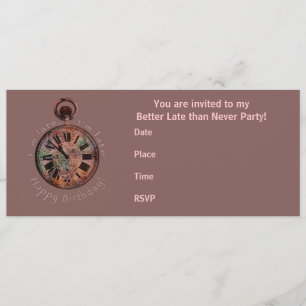 Je suis en retard, je suis défunte invitation