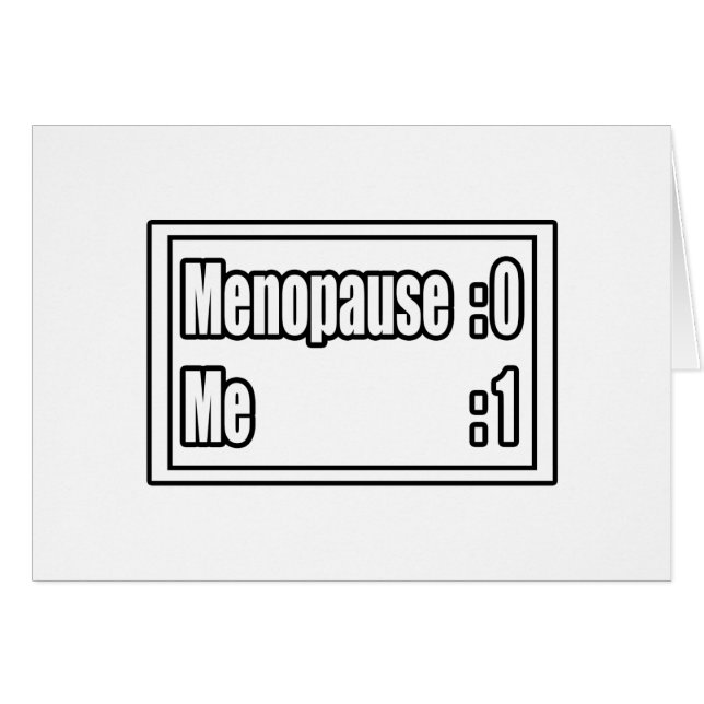 Je suis en train de vaincre la ménopause (tableau  (Devant horizontal)