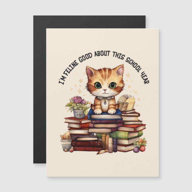 Je suis Feline bon pour cette année scolaire (Devant / Derrière)