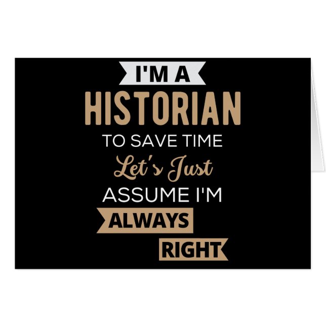 Je suis historien pour gagner du temps Supposons q (Devant horizontal)