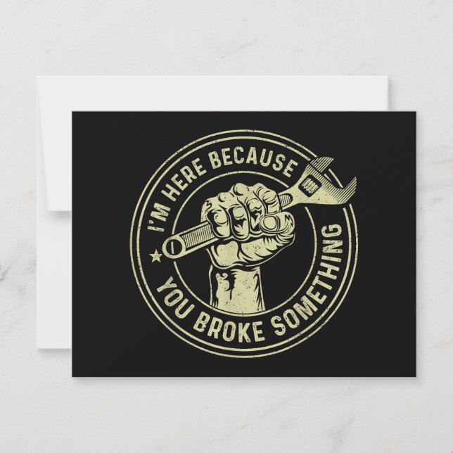 Je suis ici parce que vous avez cassé quelque chos (Devant)