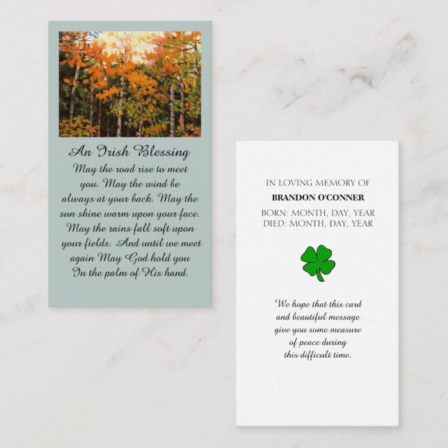 Je Suis Ici Pour Vous Carte Mémorial (Devant / Derrière)