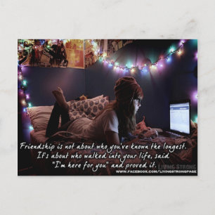 Je suis ici pour vous la carte postale de l'amitié