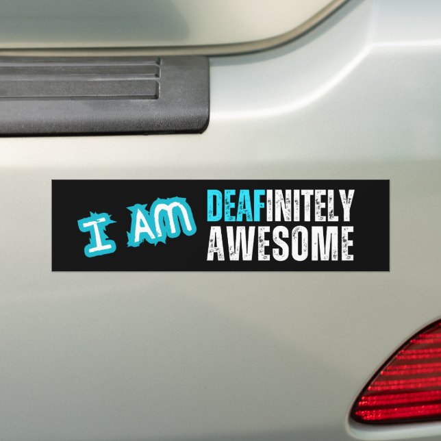 Je suis infiniment génial - Sticker pour pare-choc (En voiture)