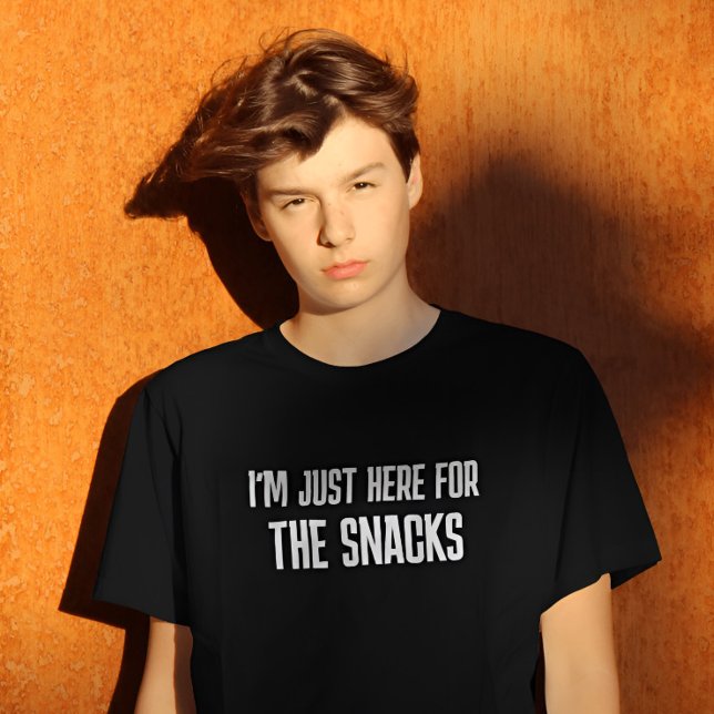 Je Suis Juste Ici Pour Le T-Shirt Snacks (Créateur téléchargé)