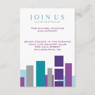 JE SUIS LA Carte de la fête juive de mariage de MO