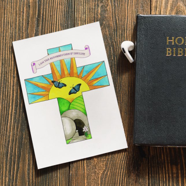 Je SUIS la carte postale inspirée de la résurrecti (Créateur téléchargé)