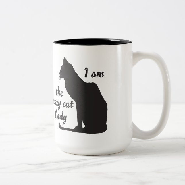 JE SUIS LA DAME FOLLE MUG DE CAT (Droit)