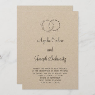 Je suis la Faire-part de mariage de mon bien-aimé