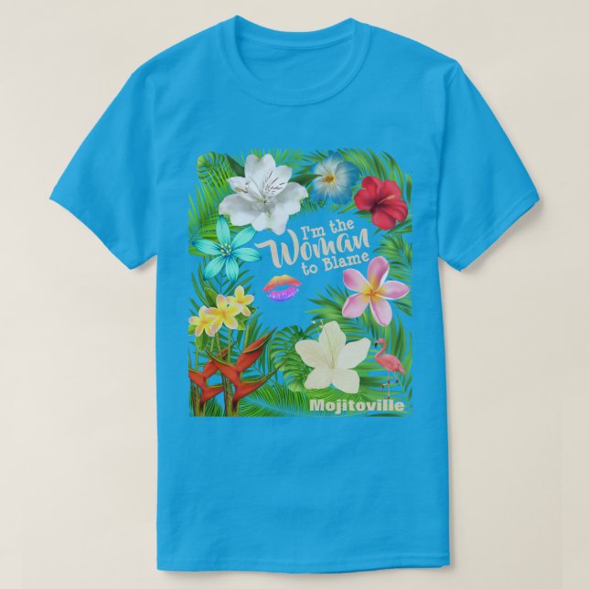 Je suis la femme qui blâme le T-shirt (Design devant)