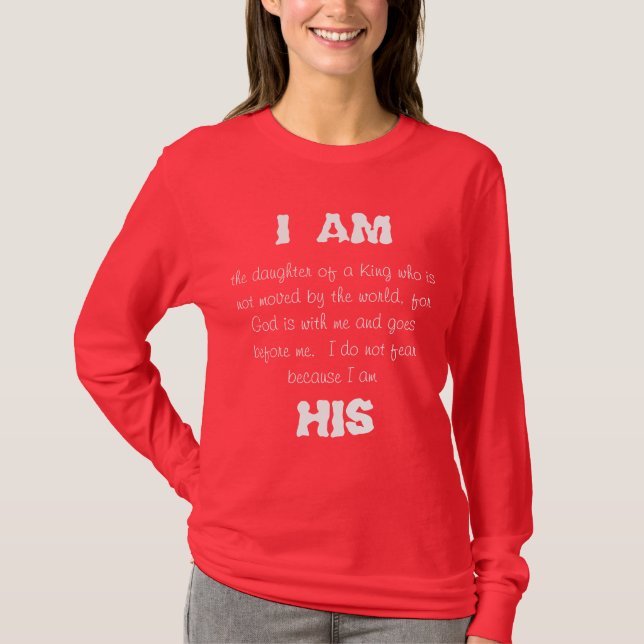 Je suis la fille d'un T-shirt de roi (Devant)