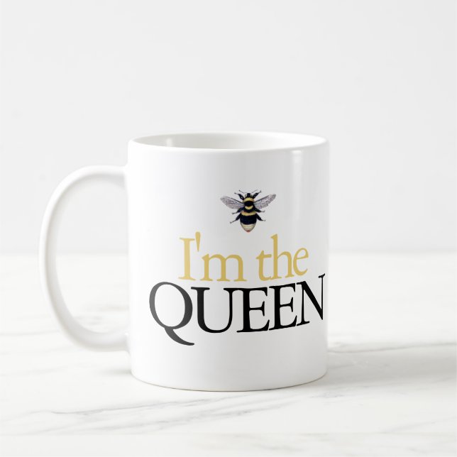 Je suis la reine Bumblebee Mug (Gauche)