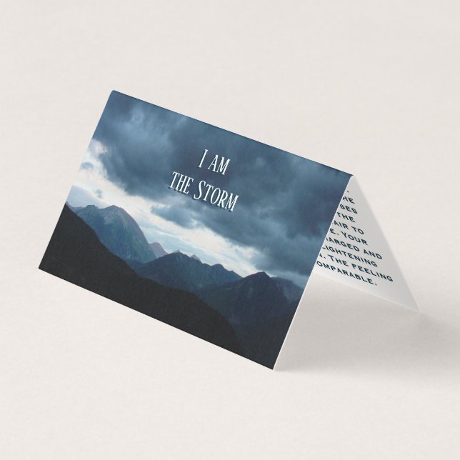 Je Suis La Tempête Extraordinaire Histoire Carte A (Front)