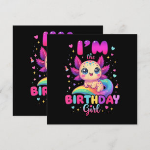 Je suis l'Axolotl de la fille d'anniversaire