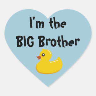 Je suis le Big Brother Heart Stickers