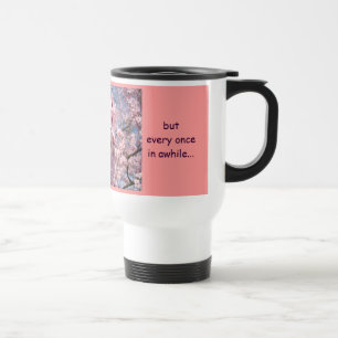 Je suis le BON! Tasse à café cadeaux Fleurs roses