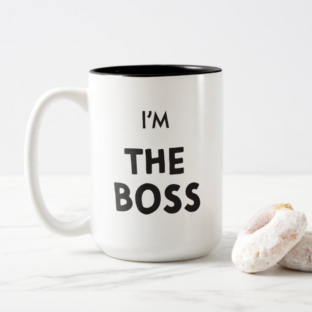 JE SUIS LE BOSS COFFEE MUG (Avec donut)