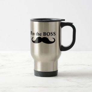 Je suis le BOSS, tasse à café en acier inoxydable