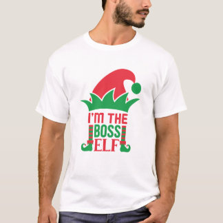 Je suis le chef elfe drôle elfe Noël T-shirt