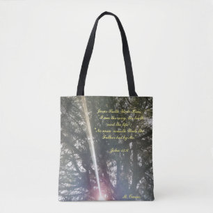 "Je Suis Le Chemin, La Vérité, La Vie" Sac fourre-