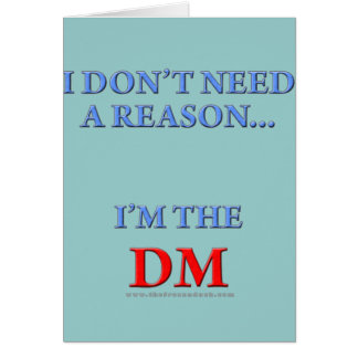 Je suis le DM