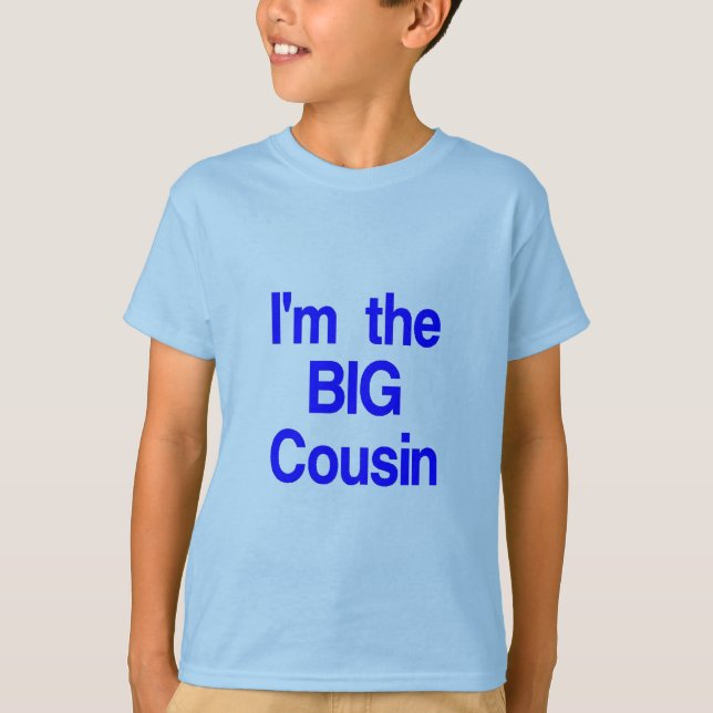 Je suis le grand T-shirt de cousin - garçon (Devant)