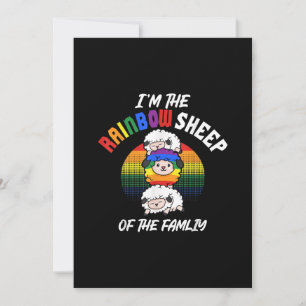 Je Suis Le Mouton Arc-En-Ciel De La Famille Présen