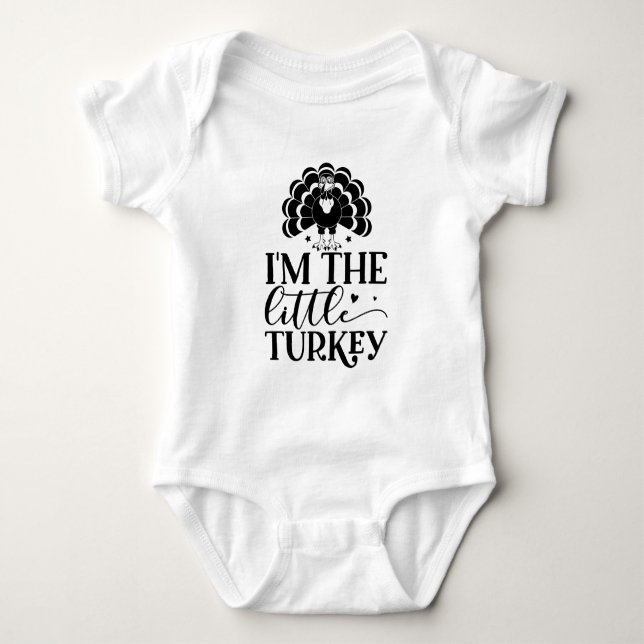 Je suis le petit doudou typographie body bébé (Devant)